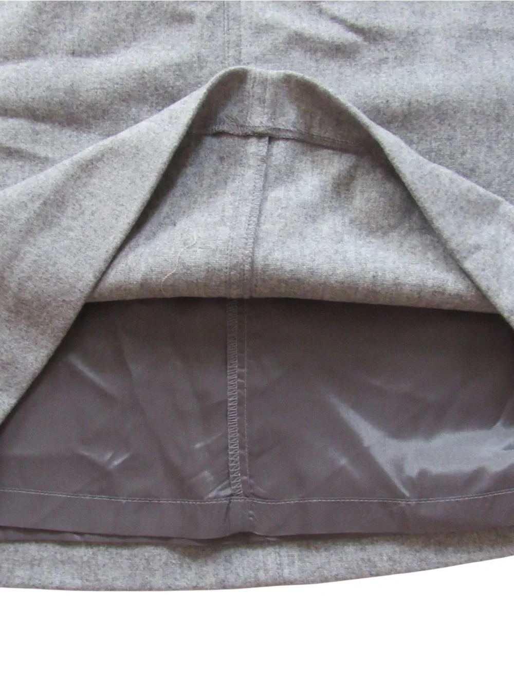 J Crew Skirt Wool Blend 8 Gray Lined Office Work Classic Preppy Professional